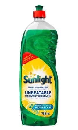 Sunlight Dishwashing Liquid (Lemon, 6 x 750 ml) - image 1