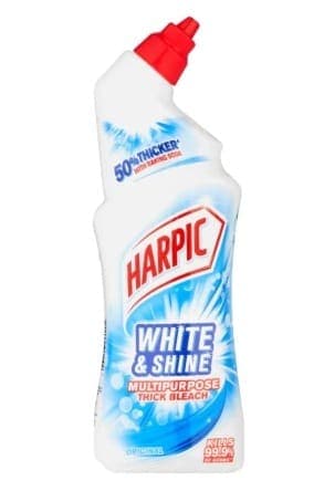 Harpic White & Shine Multipurpose Thick Bleach Original Liquid Toilet Cleaner (6 x 750 ml) - image 1