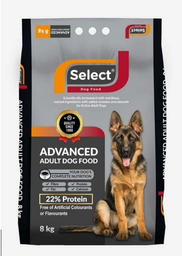 SELECT Advanced Dog Food 22% Beef (8kg) - image 1