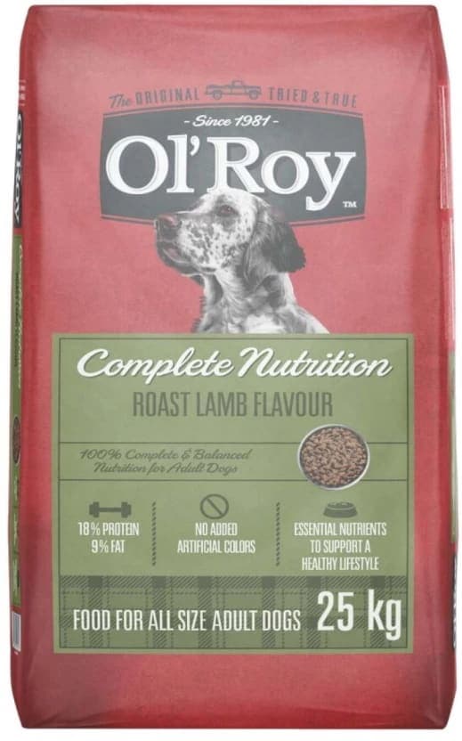 Ol'Roy Dry Dog Food Lamb (25kg) - image 1