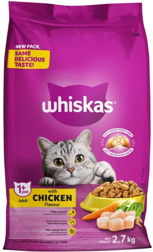 Whiskas With Prebiotic Chicken (2.7kg) - image 1