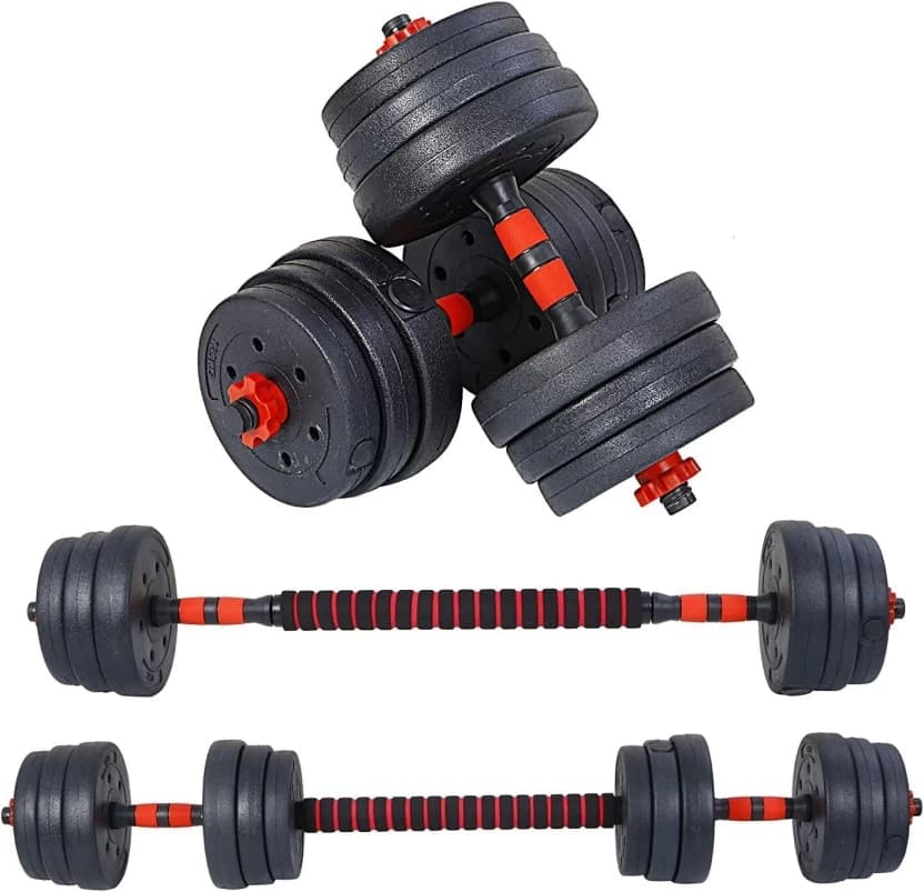 Generic H3 40kg - PVC Dumbbell & Rod Set