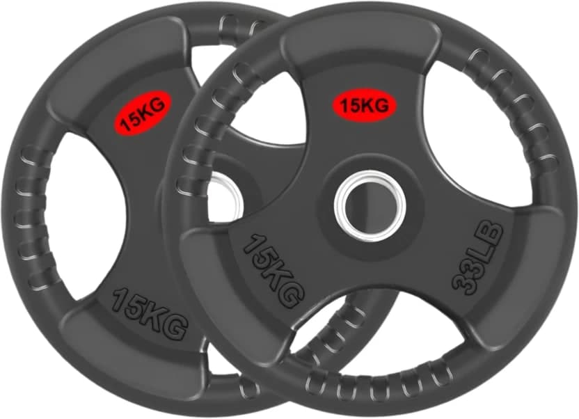 Generic Set of 2 x 15kg Cast Iron Weight Plates (30.25kg) - image 1